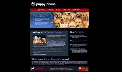小狗宠物之家网页模板