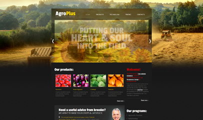 金色农业农场公司网站模板