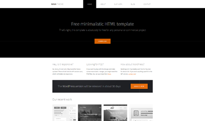 黑色大气html5整站模板