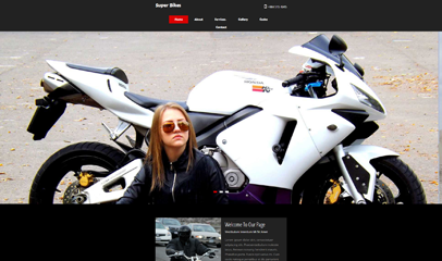 摩托赛车手活动专题企业网站模板