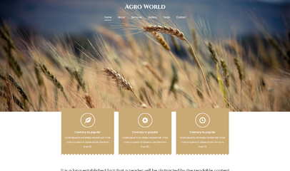 农业稻香蔬菜农产品响应式网站模板