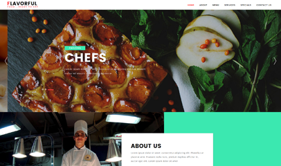 单页响应式美食网站模板