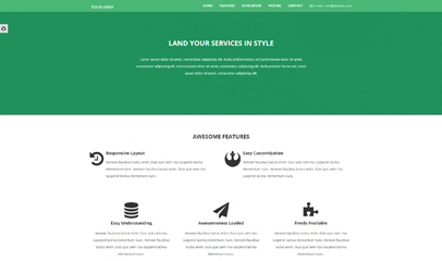 漂亮绿色技术服公司网站模板