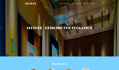 大学教育讲座网站模板