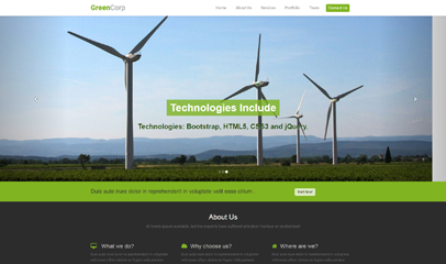 绿色集团官网网站模板