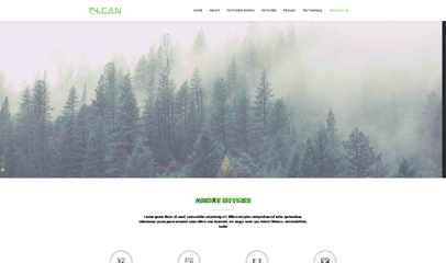 简洁大气绿色环保企业bootstrap网站模板