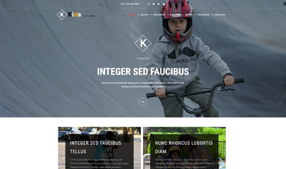 儿童自行车公司网站模板