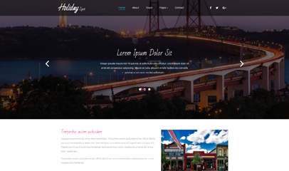 假日旅游公司HTML模板