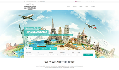 绿色旅游门户网站模板