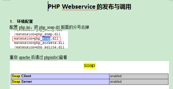 PHP Webservice的发布与调用 中文WORD版
