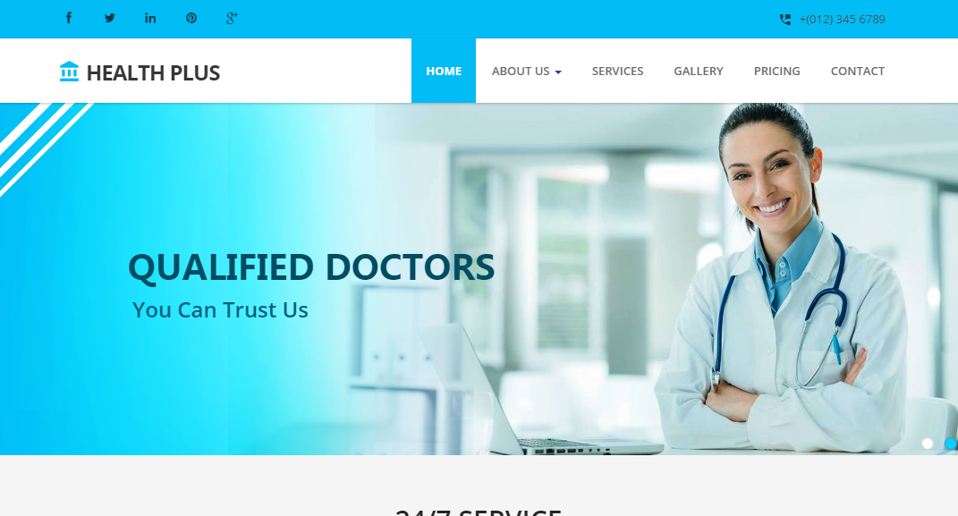 健康医疗诊所前端网站模板