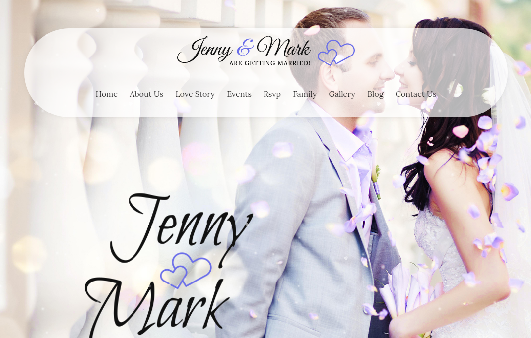HTML5精美响应式婚礼网站前端模板