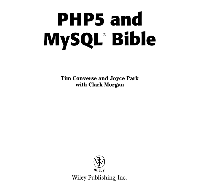 PHP5+MySQL的圣经