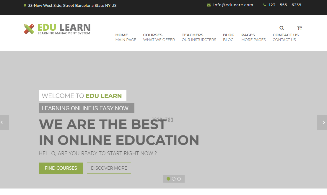 绿色的教育学校网站整站网站