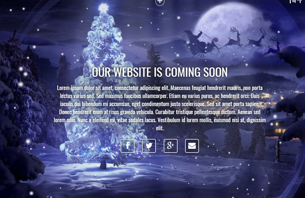 紫色的音乐H5圣诞网站模板