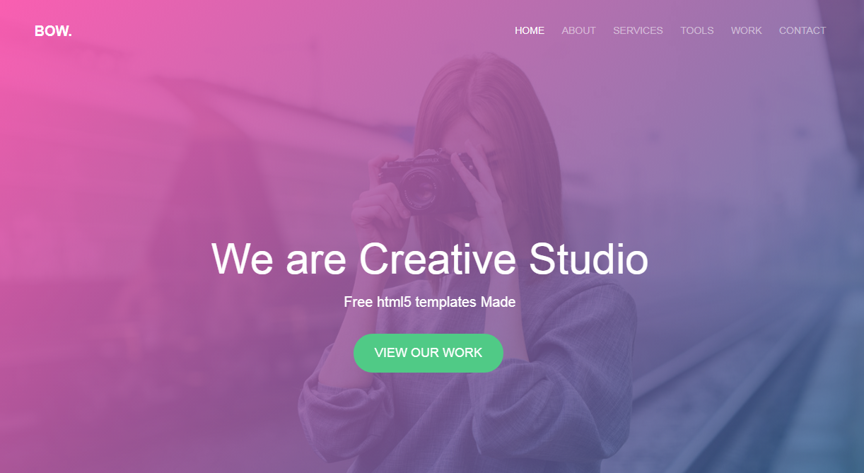 梦幻紫摄影创意工作室网站模板