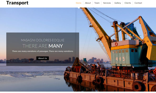 轮船码头货运公司网站模板