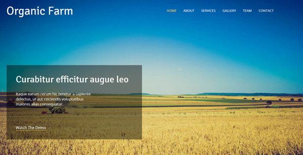 蓝黄有机农场农业网站模板
