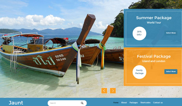 蓝色出海旅行整站网站模版