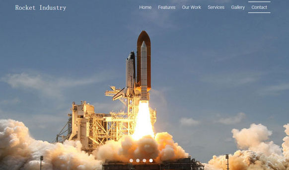 大气的航空航天工程网站模板