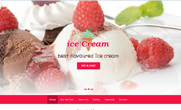 专业冰淇淋企业网站模板