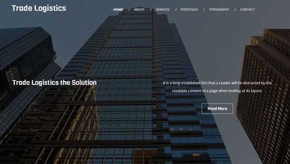 高楼贸易物流企业h5网站