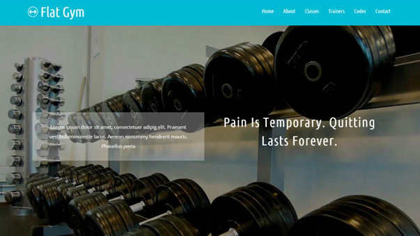 健身器材厂CSS3网站模板