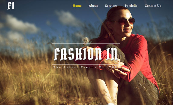 时尚以及时装类CSS3网站模板