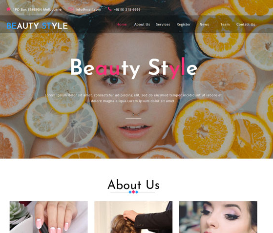微商化妆品护肤品网站模板