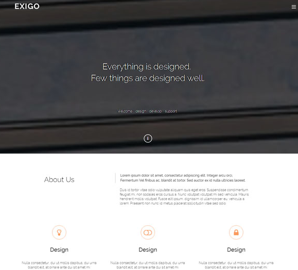 格子素色简洁工业设计官网模板