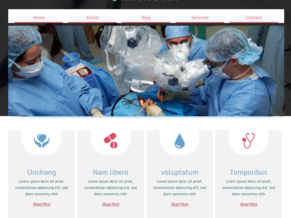 公益医院爱心医疗网站模板