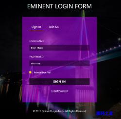 EMINENT-Registration login interface responsive template