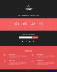 Fidget-网站上线倒计时响应式模板