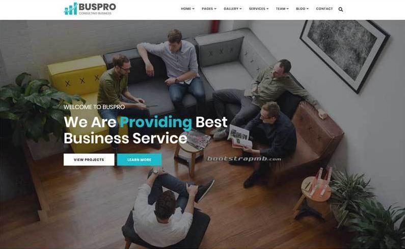 Bootstrap商业保险公司网站模板