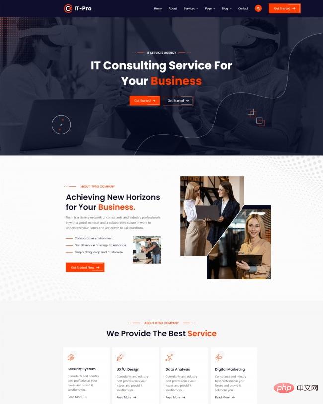 IT咨询服务公司网站模板