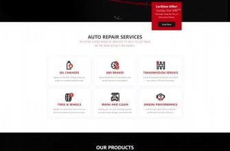 响应式汽车维修保养服务网站模板