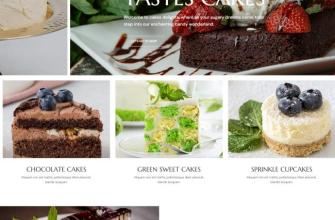 响应式美味蛋糕屋宣传网站模板