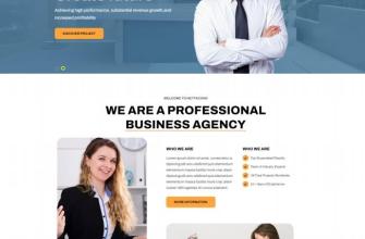 专业商业代理服务公司宣传网站模板