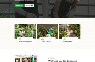 园林花艺设计服务网站模板