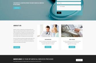 蓝色医疗服务中心网站模板