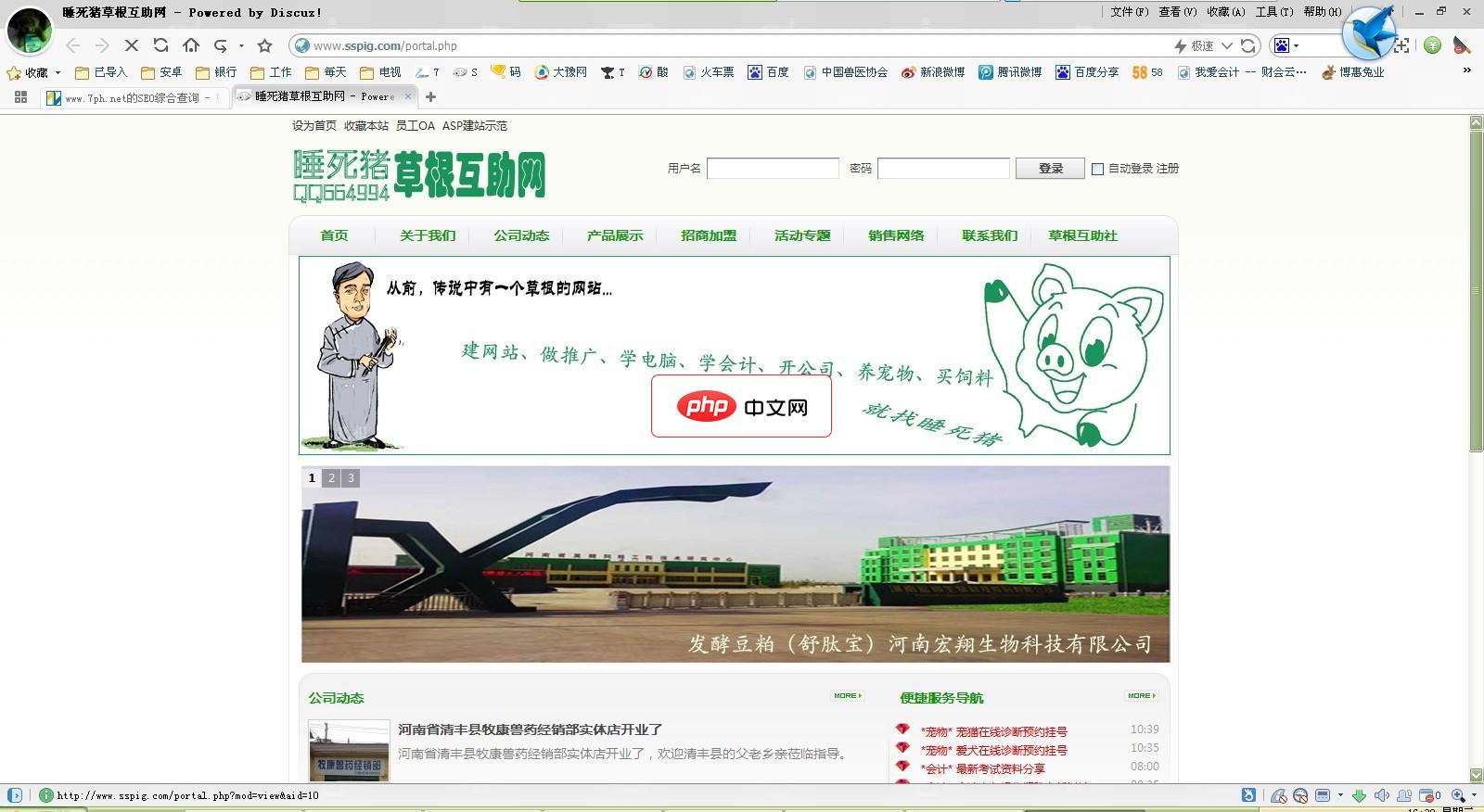 睡死猪Discuz企业整站2014