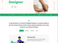 创意视觉设计师个人简历网页模板