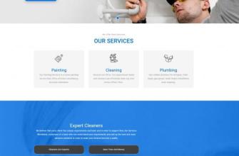  Home decoration, cleaning and maintenance service company website template