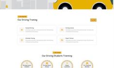 驾照考试驾校HTML5网站模板