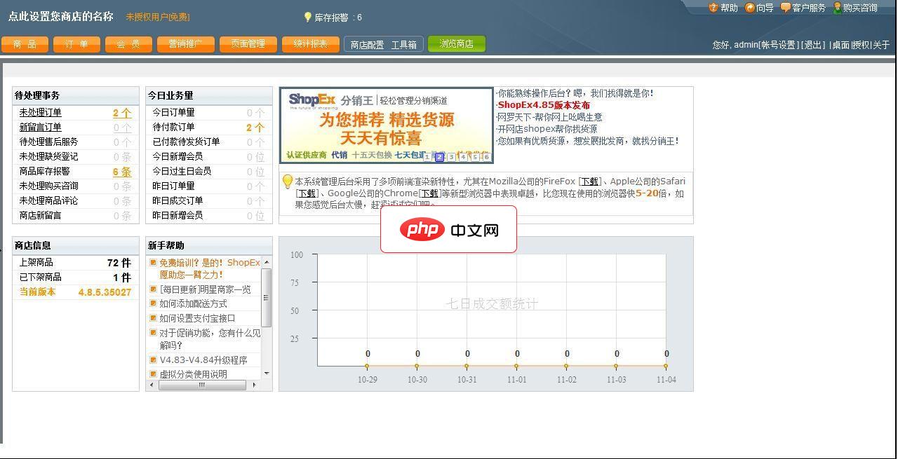 ShopEx 网上商店系统