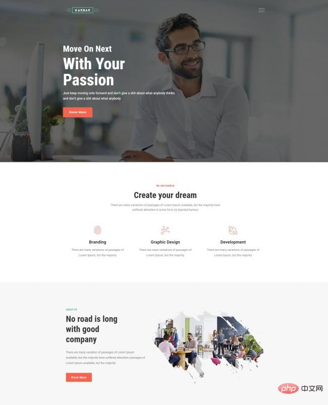 Bootstrap5创意设计公司网站模板