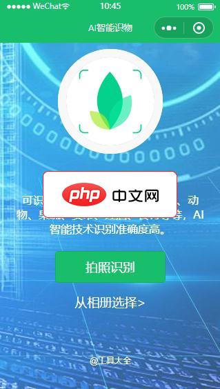 AI智能识物小程序