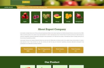 HTML5进出口水果公司宣传网站模板