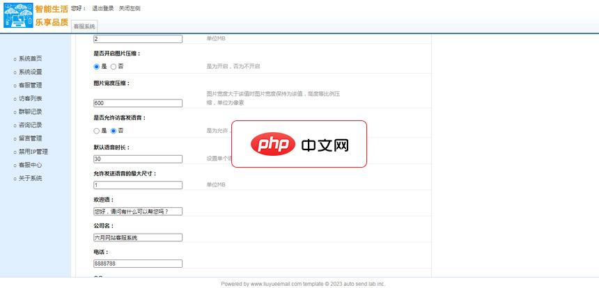 六月网站客服系统1.1