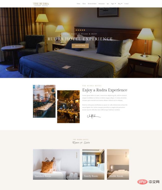 旅行酒店预定服务网站模板
